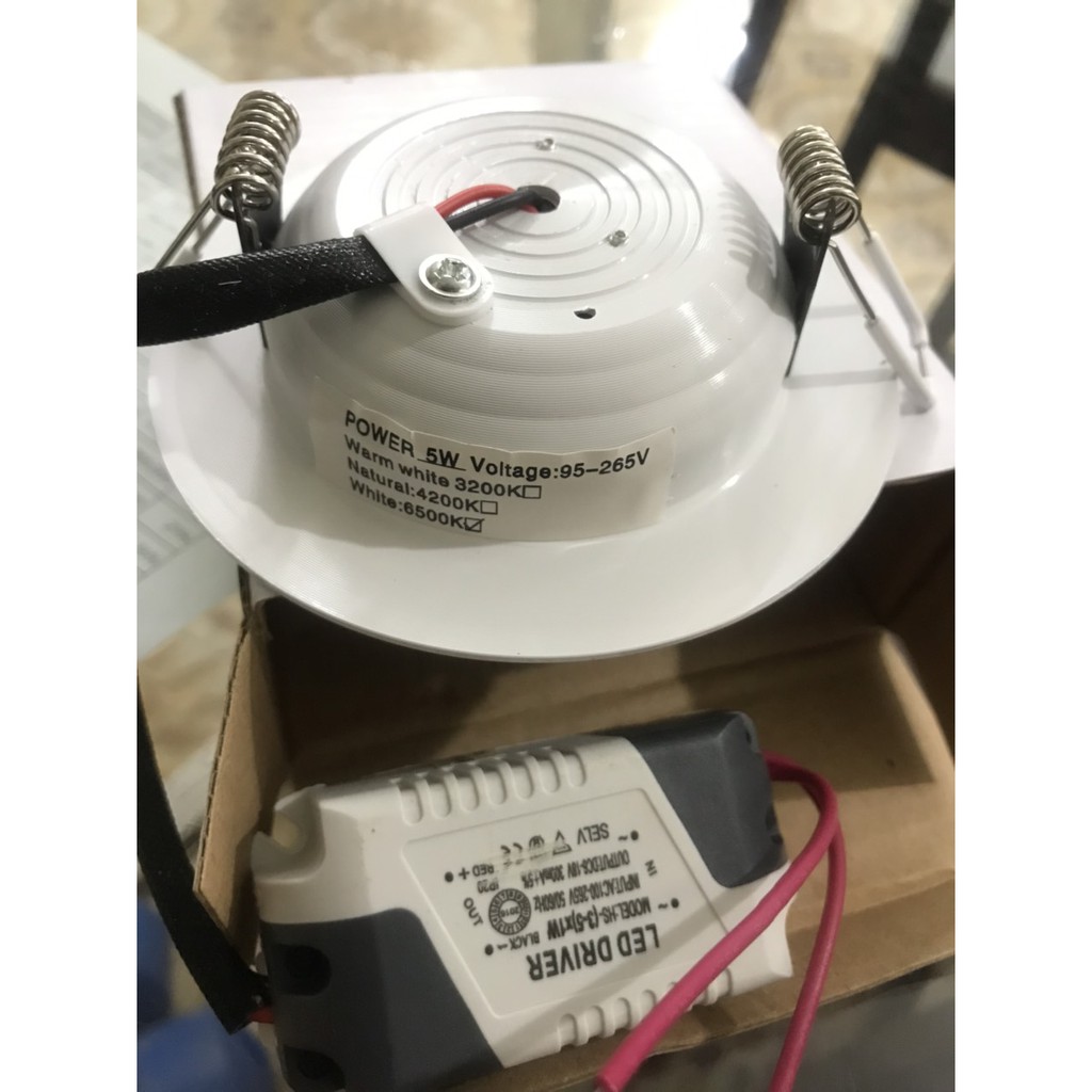 Đèn led âm trần downlight 5w ánh sáng trắng