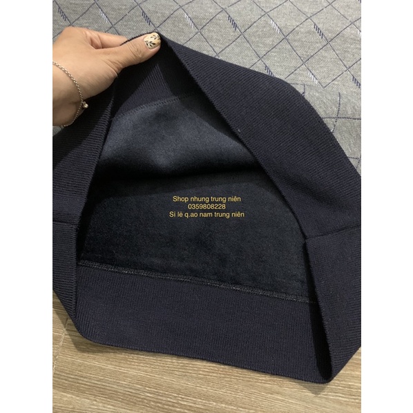 Áo len ghi le nam trung niên lót lông cực ấm chất đẹp dày dặn Shop của Nhung
