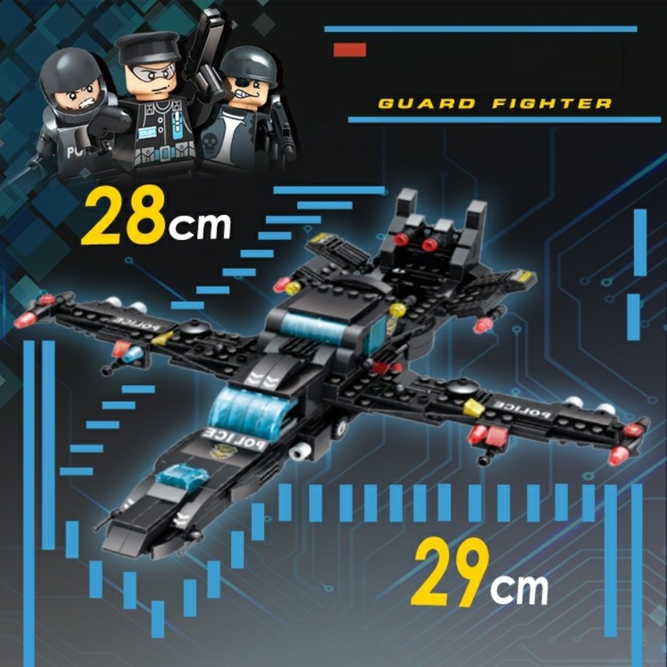 [1138 CHI TIẾT-HÀNG CHUẨN] BỘ ĐỒ CHƠI XẾP HÌNH LEGO CẢNH SÁT,Lắp Ghép OTO, ROBOT, Lắp Ráp Xe Swat