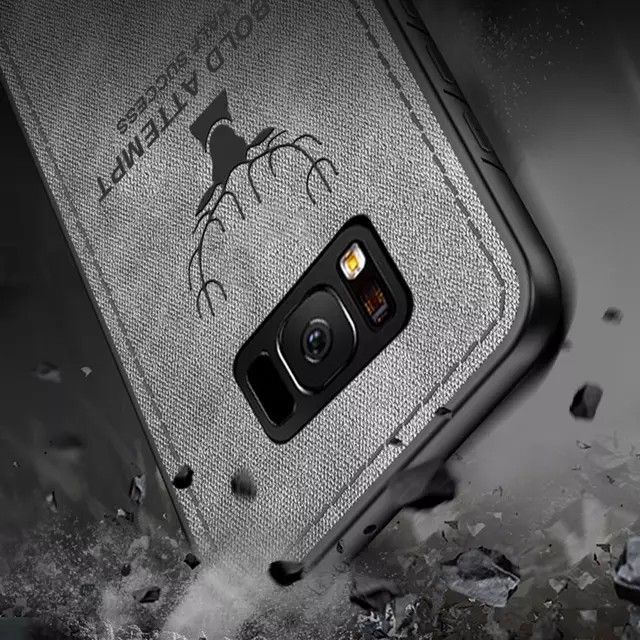 Ốp lưng Samsung S8 Plus / S20 Pus / S20 Ultra chống sốc vải đầu hươu cao cấp