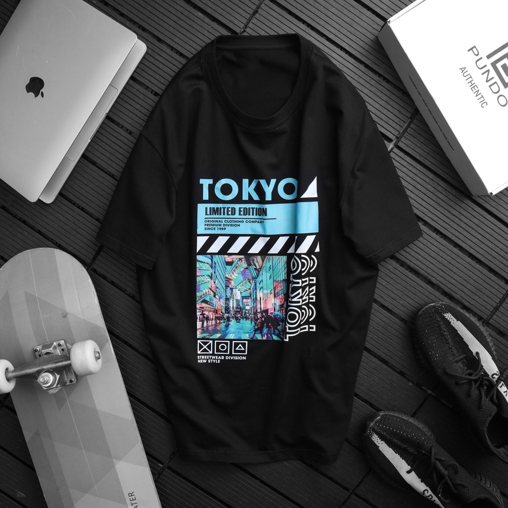 Áo thun tay lỡ nam nữ in hình TOKYO, Vải Cotton Form Oversize  TOKYO style, Vải Cotton Co Giãn - SELECTED.STORE