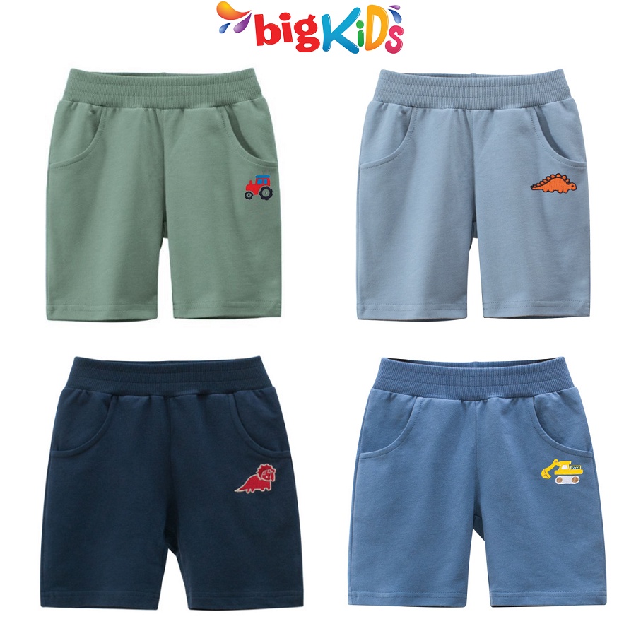 Quần short bé trai hàn quốc chất cotton thời trang trẻ em từ 2 đến 8 tuổi - Hãng 27KIDS