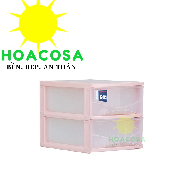 Tủ Nhựa Mini 2 Ngăn Để Bàn Lita- Nhựa Hiệp Thành- Đơn Giản, Sáng Đẹp, Tiện Dụng- Đồ Gia Dụng Hoacosa.