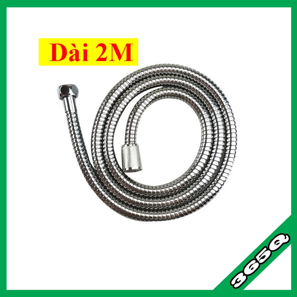 Dây cấp nước inox cho vòi hoa sen, vòi xịt loại dài 2 mét siêu bền chống cháy nổ