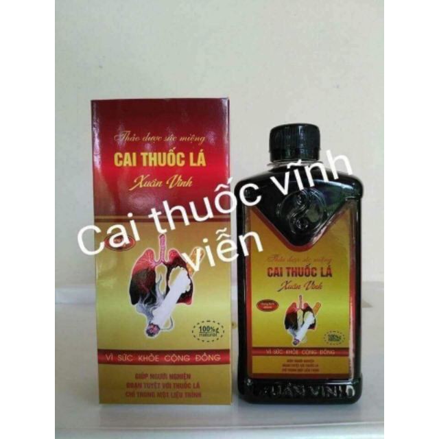 Nước súc miệng cai thuốc lá thuốc lào VĨNH VIỄN Xuân Vinh