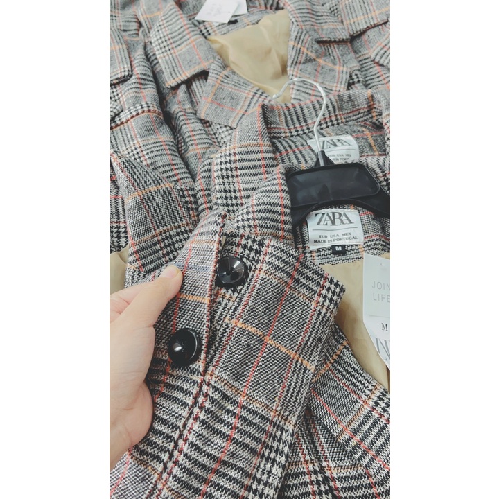ÁO VEST DẠ Z.R 4 KHUY KÈM MÓC