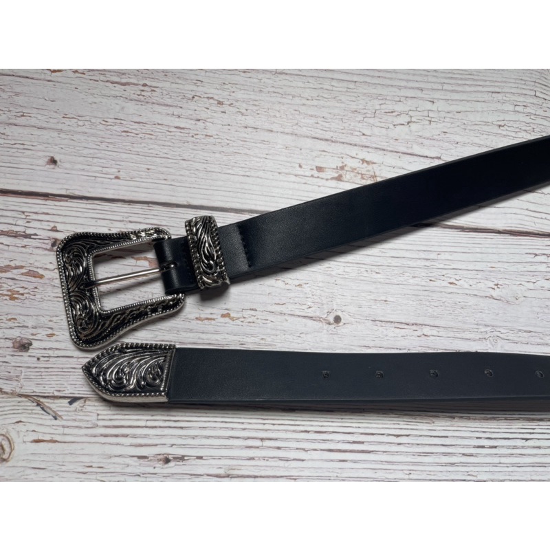 Thắt lưng da PU cao cấp chrome hearts đầu vuông