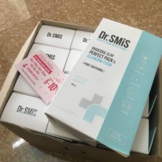 Mặt nạ đất sét DR. SMiS kiêm sữa rửa mặt thải Độc sủi bọt