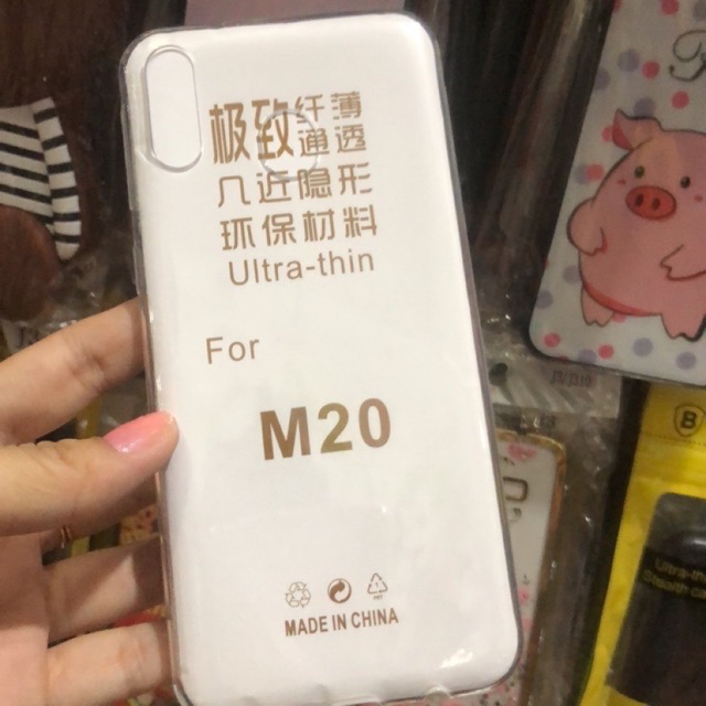 Ốp lưng Silicon trong suốt Samsung M20