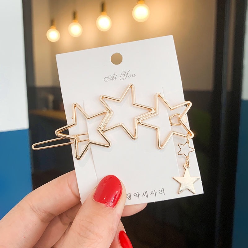 1 Kẹp Tóc Nữ Màu Sắc Ngọt Ngào Phong Cách Hàn Quốc