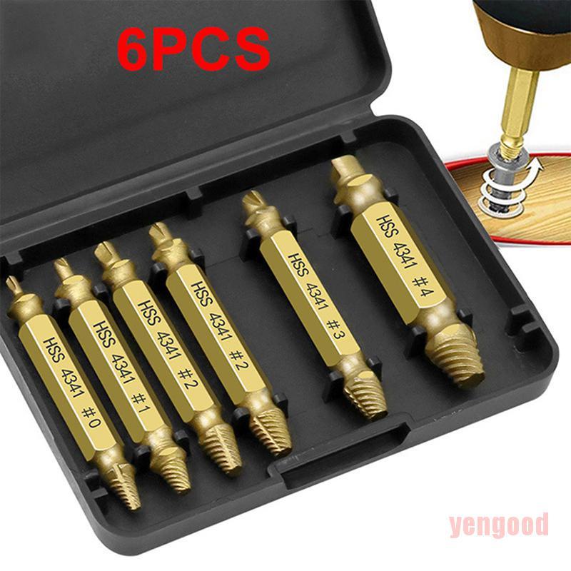 Set 6 mũi khoan tháo ốc vít hư hỏng chuyên dụng