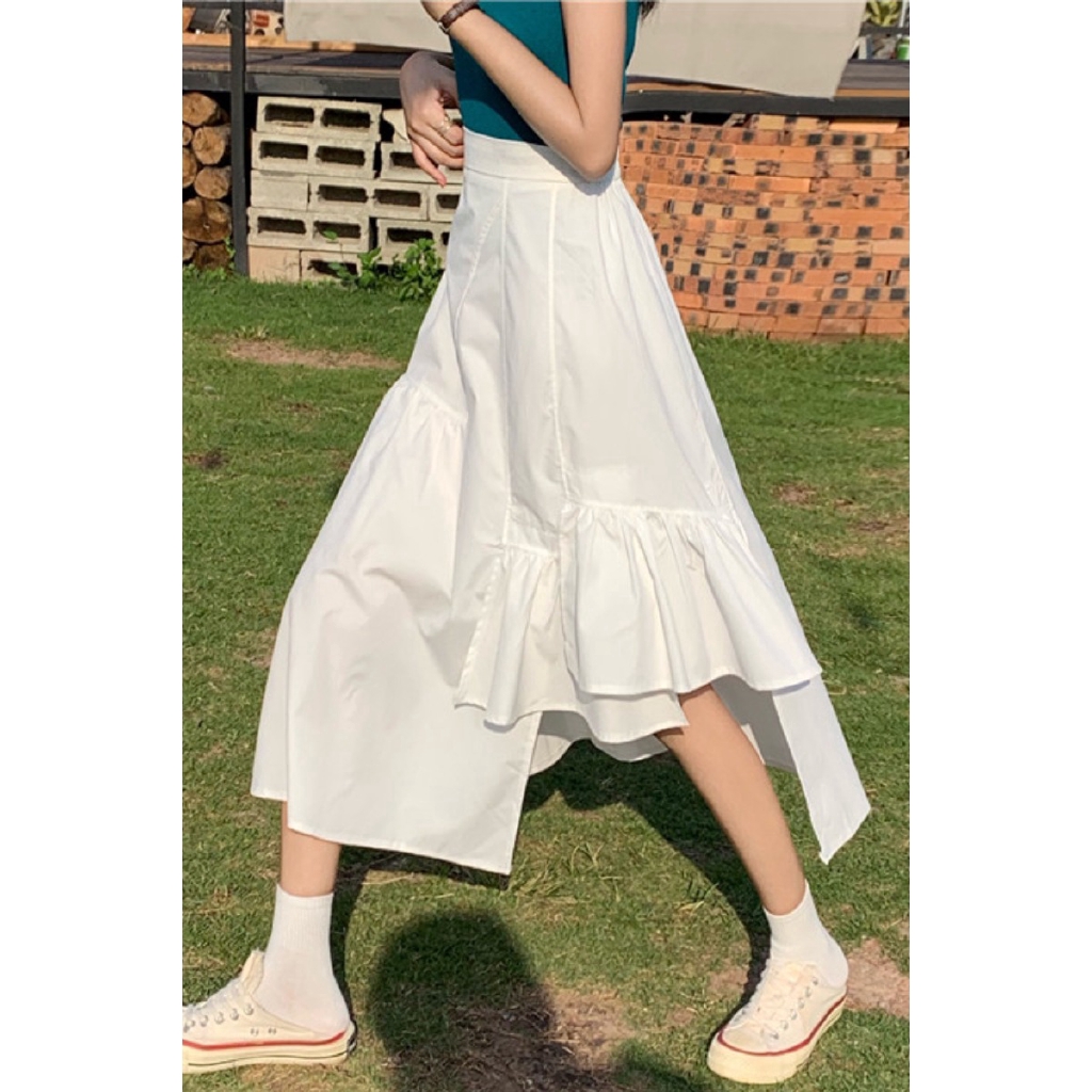 Chân Váy Dài Màu Trơn Dễ Thương Dành Cho Phụ Nữ
