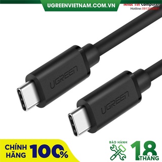 Cáp sạc và truyền dữ liệu USB type-C 2 đầu dương chính hãng Ugreen cao cấp