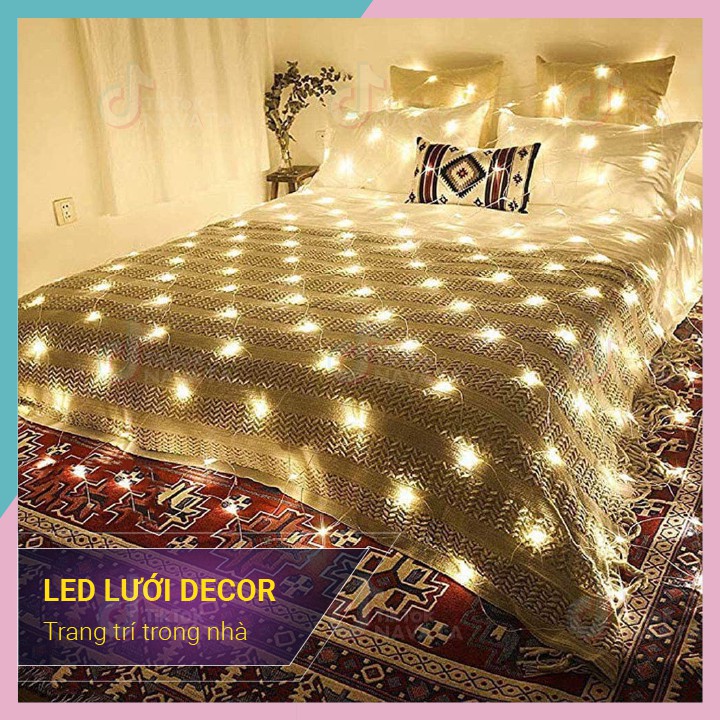 Đèn Led Lưới Cá, đèn trang trí decor phòng ngủ, tiệc tùng, lễ tết, tiktok (Chống Nước)