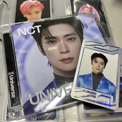 Frame bạc photocard NCT - Frame sliver hologram trang trí photocard NCT Universe