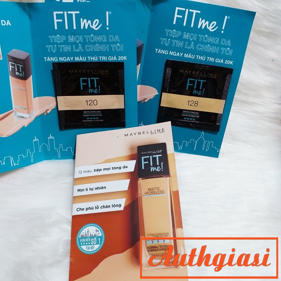 Sample Kem Nền Mịn Lì Maybelline Fit Me Matte + Poreless