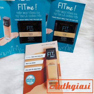 Sample Kem Nền Mịn Lì Maybelline Fit Me Matte + Poreless