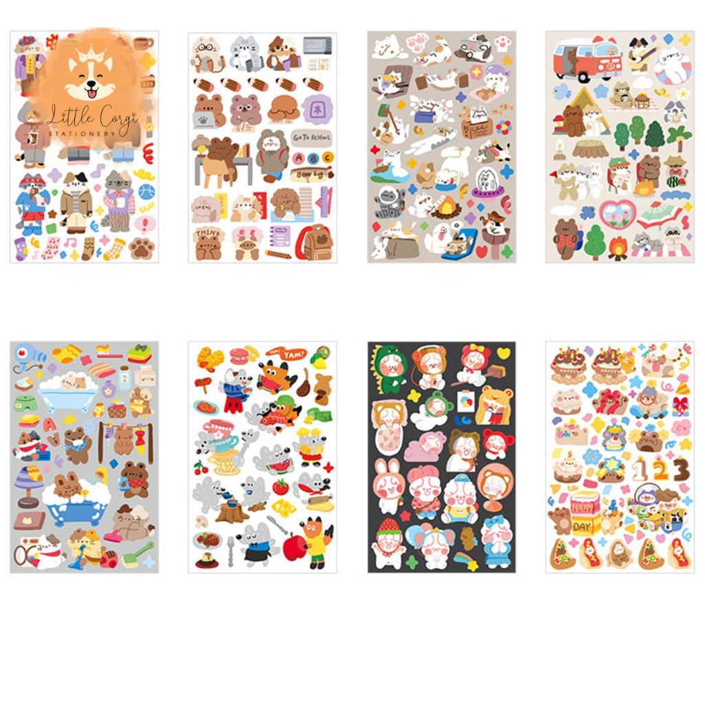 Hình dán sticker trang trí toploader, sổ tay, điện thoại móc khóa hologram nhiều mẫu - Nhãn dán sticker hologram