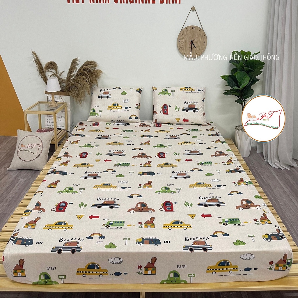 Ga chống thấm cotton cao cấp chính hãng PT, drap chống thấm nước tuyệt đối mềm mịn thoáng mát không nóng bí lưng đủ size | BigBuy360 - bigbuy360.vn