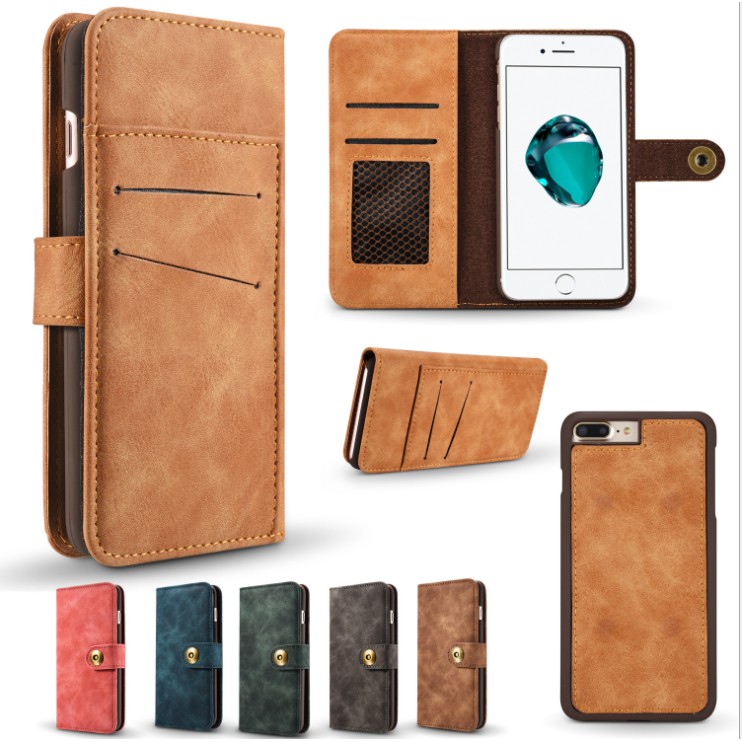 Bao da dạng ví sang trọng cho iPhone 6 6s 7 8 Plus X | BigBuy360 - bigbuy360.vn