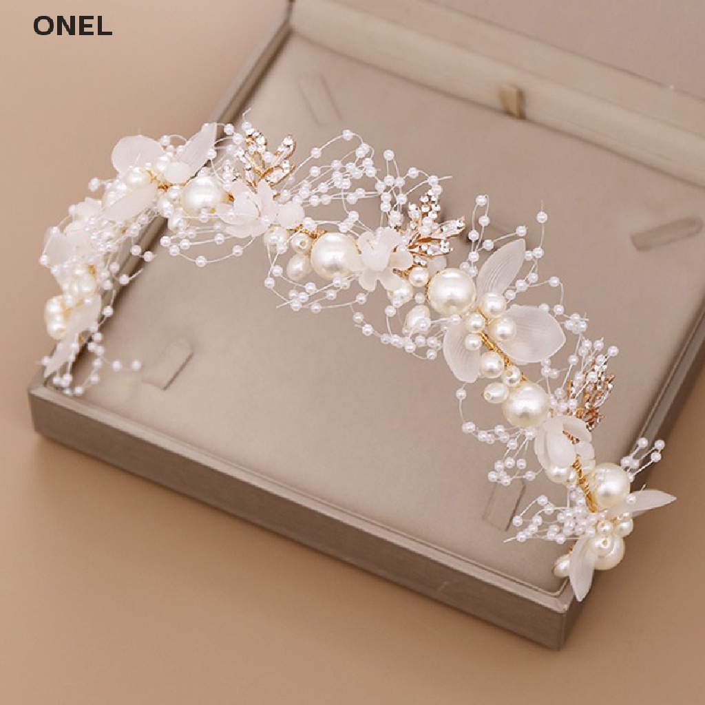 Cài tóc cô dâu đính hoa/ngọc trai giả