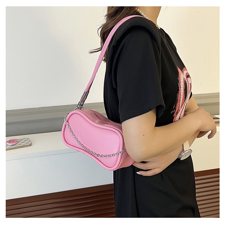 Túi đeo bên vai/ cầm tay IELGY màu trơn thời trang đơn giản dành cho nữ