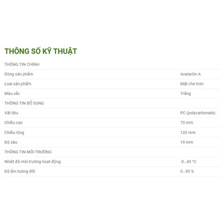 Mặt che trơn AvatarOn A Schneider Electric