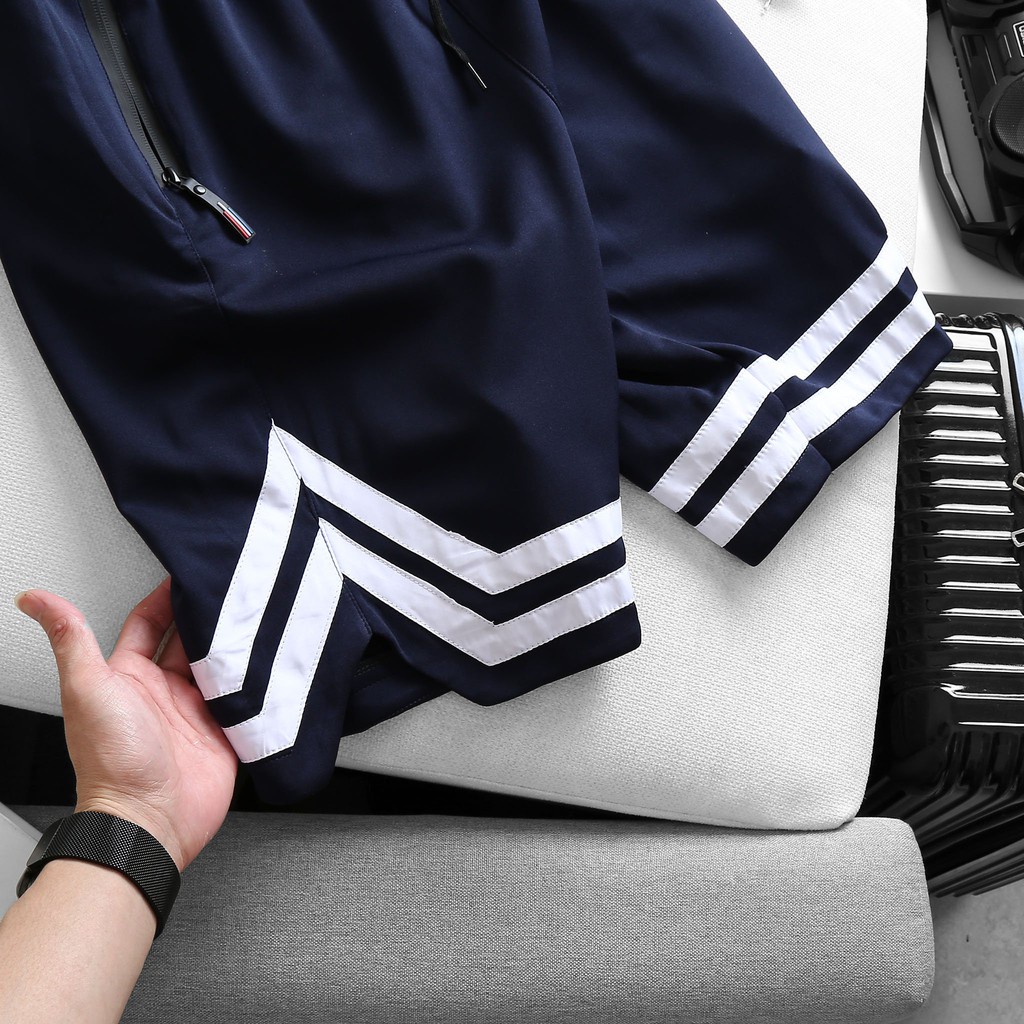 BIGSIZE - Quần short thun nam viền chân bigsize chất thun thoải mái form  70-140kg
