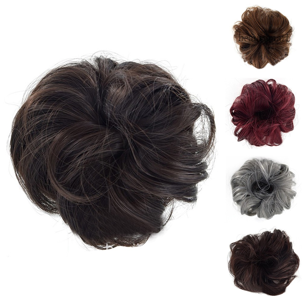 [Hàng mới về] Búi Tóc Giả Xoăn Co Giãn DIY Dễ Sử Dụng Cho Nữ