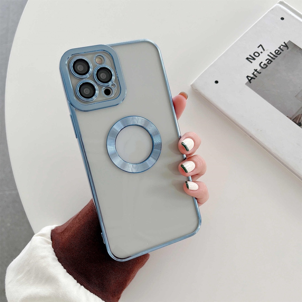 Ốp Điện Thoại Silicon Trong Suốt Mạ Viền 6D Sang Trọng Chống Sốc Cho iPhone 13 Pro MAX 12 11 Pro MAX XS MAX XR X 7+ 8Plus