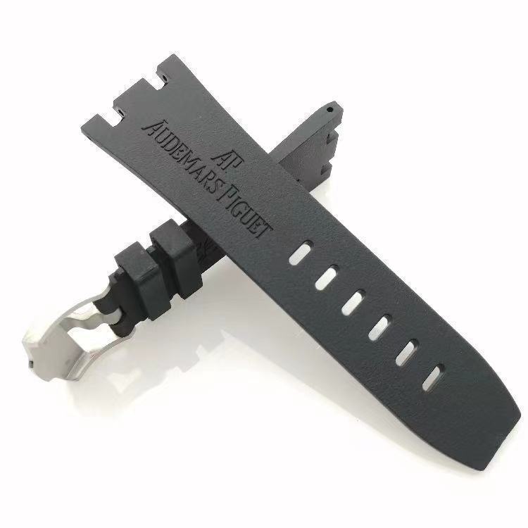 8-8✈Phù Hợp Đồng Hồ AP Abby Royal Oak Offhore series 28mm Bằng Silicon Cao Su Với Khóa Cài Chính Hãng