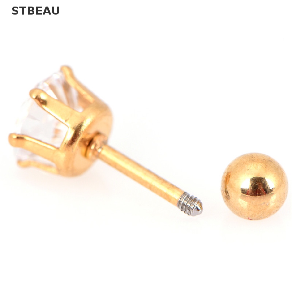 1 Đôi Khuyên Tai Thép Titan Thời Trang Cá Tính