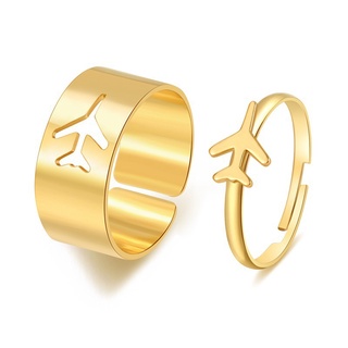 Set 2 Nhẫn Cặp Đôi Thiết Kế Đa Dạng Thời Trang