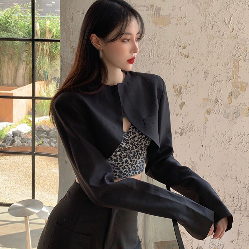 Áo Hai Dây Cổ Chữ V In Họa Tiết Da Báo Quyến Rũ Dành Cho Nữ