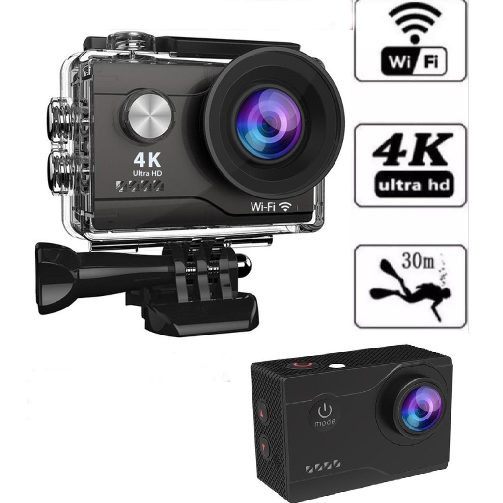 Camera Hành Trình 4K Ultra HD Wifi Kết Nối Với Điện Thoại Live Stream Eken H9R