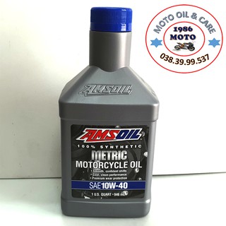 NHỚT TỔNG HỢP 100% AMSOIL METRIC 10W40 NHẬP KHẨU TỪ MỸ