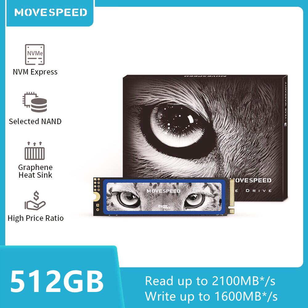 Ổ cứng SSD MOVE SPEED NVMe 512GB PCIe có DRAM Gen3x4 M.2 2280- New - Full Box - (BH 36 Tháng)  3 năm 1 đổi 1 | BigBuy360 - bigbuy360.vn