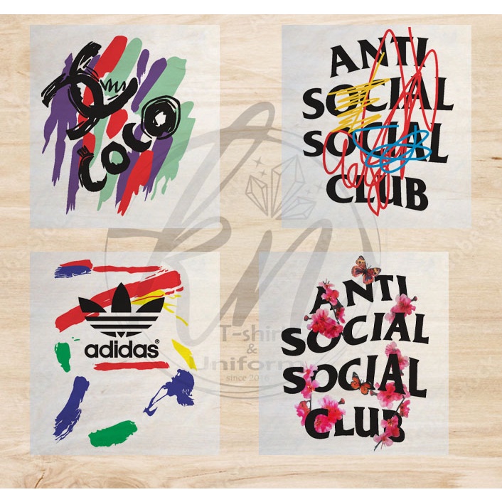 hình dán sticker ủi nhiệt lên áo thun balo khổ a6