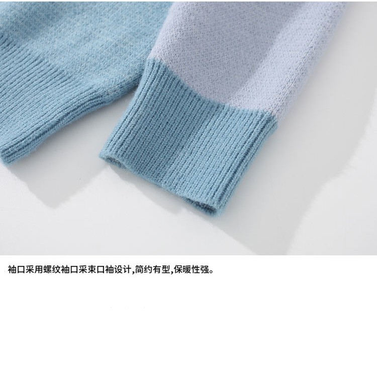 Áo sweater dành cho nam cổ tròn dáng rộng in họa tiết phong cách Nhật Bản thời trang thu đông 2 màu tùy chọn M-2XL