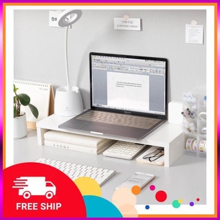 Kệ gỗ để đồ, kệ để máy tính - sách lắp ghép - siêu tiện ích