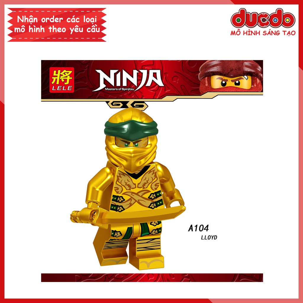 Minifigures các nhân vật Ninjago - Đồ chơi Lắp ghép Xếp hình Mini Mô hình Ninja LeLe A098-A105