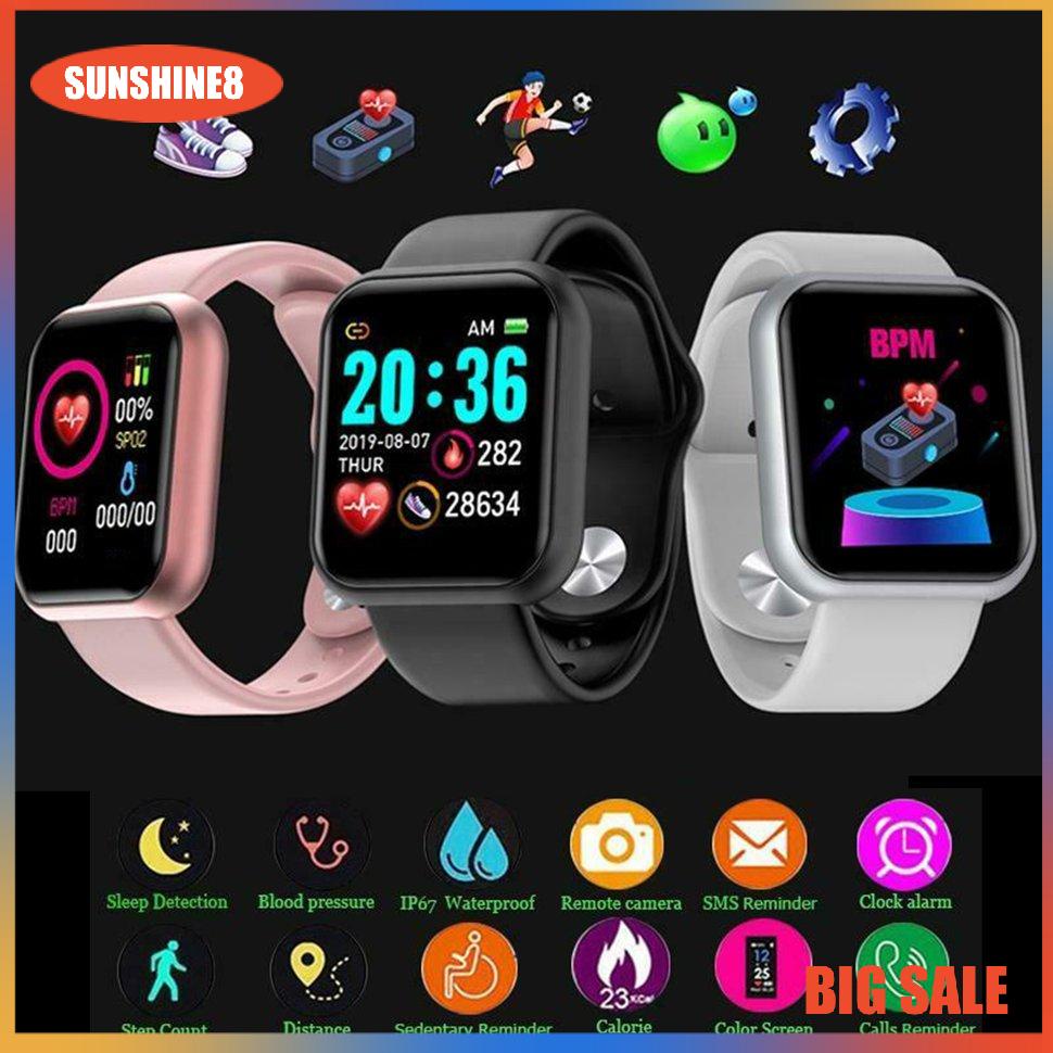 【SUN】Đồng hồ thông minh  Y68  cho IOS Android Phiên bản chủ đề đa chế độ