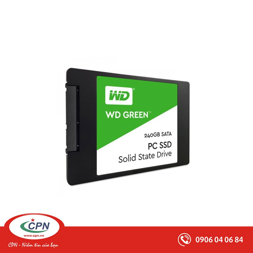 Ổ cứng thể rắn SSD WD Green 240GB WDS240G2G0A - 2.5 inches, TLC, R/W 545/465, SATA3 6Gbps
