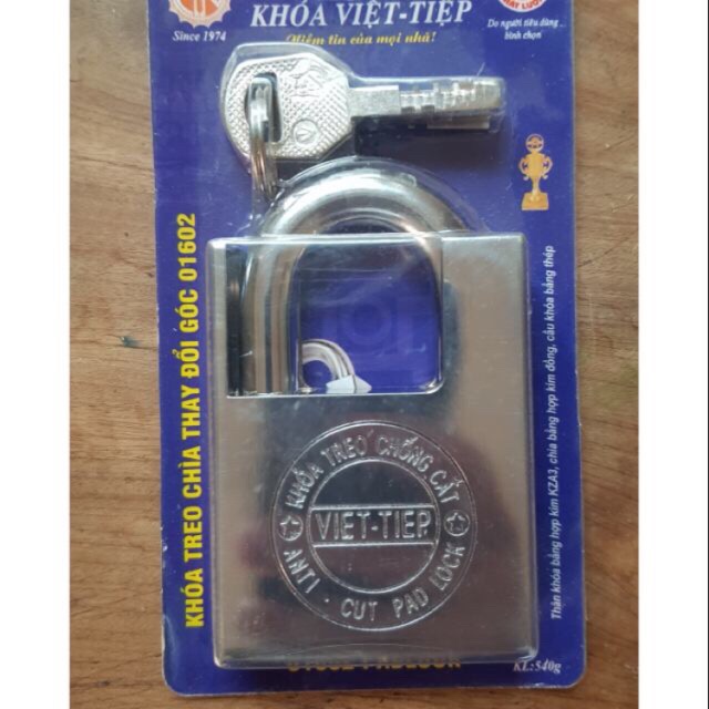 Khoá treo chống căt việt tiệp 01602 loại 1