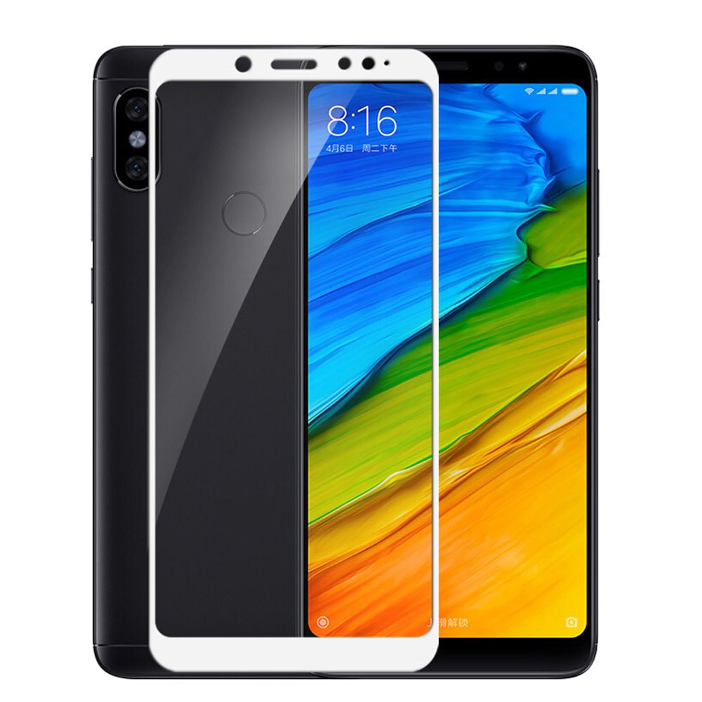 Kính cường lực full màn Xiaomi Redmi Note 5 Pro Trắng