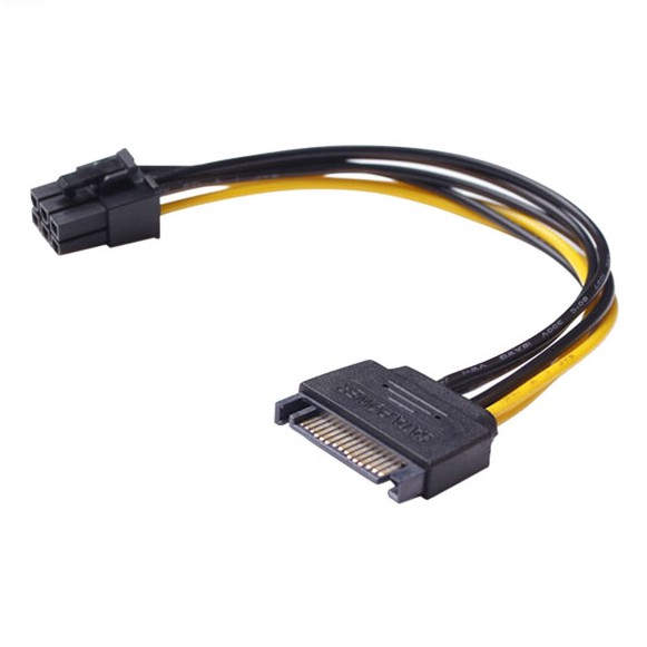 Cáp nguồn phụ VGA (từ SATA qua VGA 6 Pin)