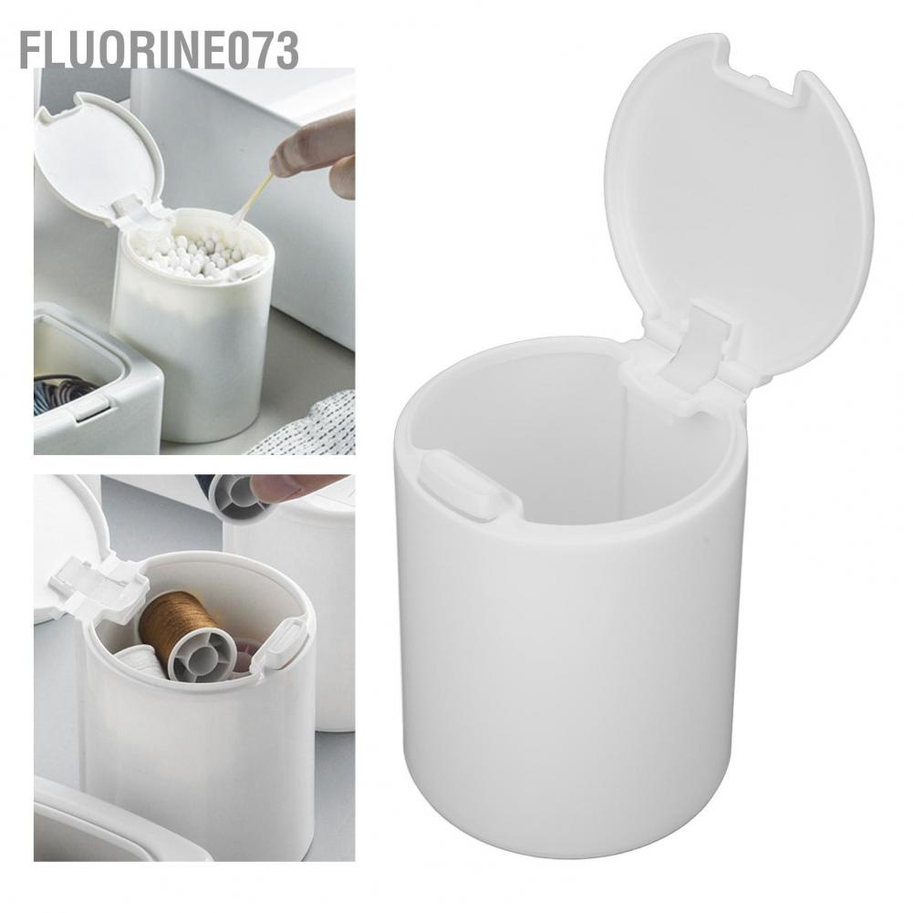 [Hàng mới về] Hộp đựng miếng bông chống bụi thiết kế nhấn hình tròn nhỏ nhẹ nhàng