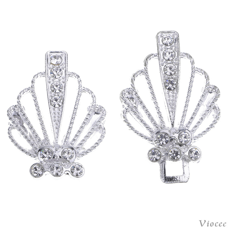 Cặp móc cài áo sweater đính đá pha lê cho cô dâu