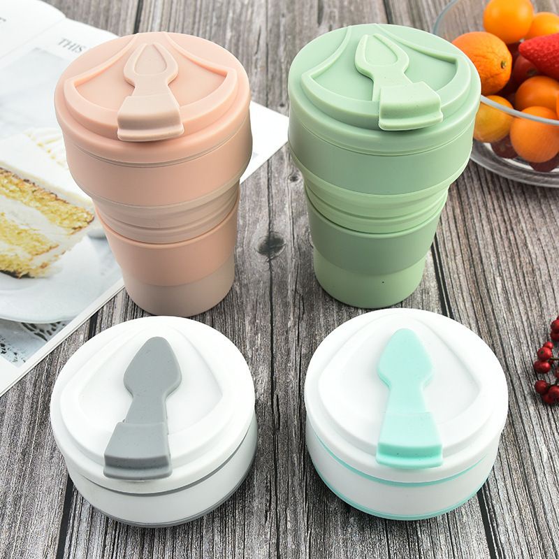 (500ML) - LY NHỰA SILICONE XẾP GỌN TIỆN LỢI DU LỊCH