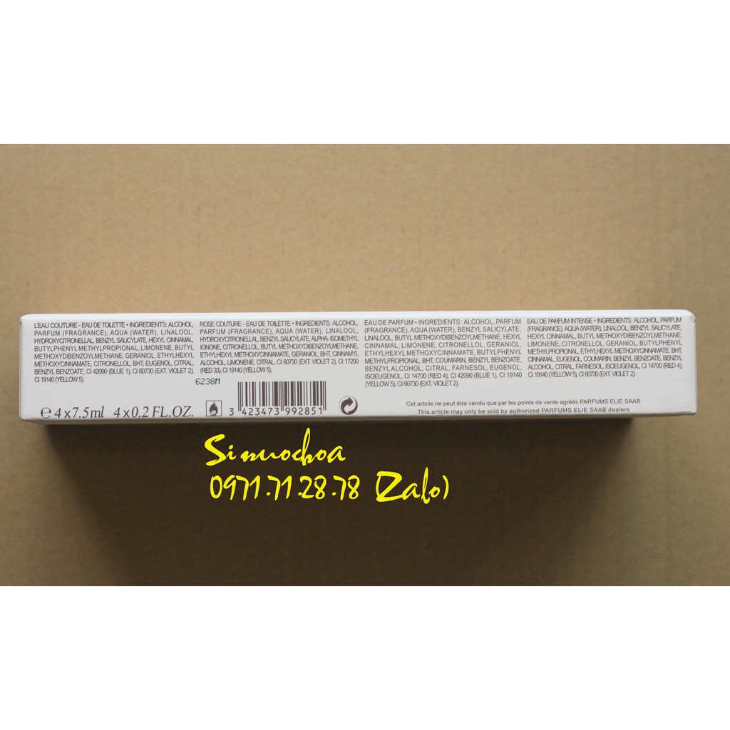 BỘ QUÀ TẶNG NƯỚC HOA ELIE SAAB LE PARFUM MINIATURES COLLECTION | Thế Giới Skin Care